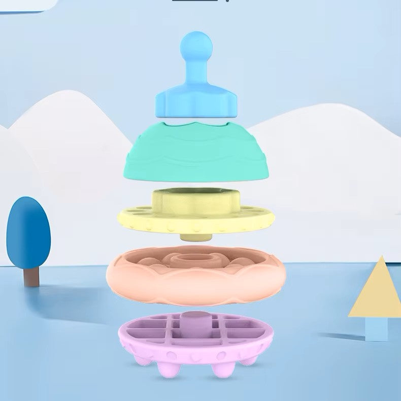 Flying Saucer Stacking Toy for Babies and Toddlers