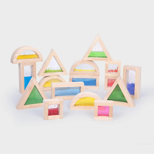 Sensory Blocks - Building Blocks - Montessori - Wooden toys - For The Baby