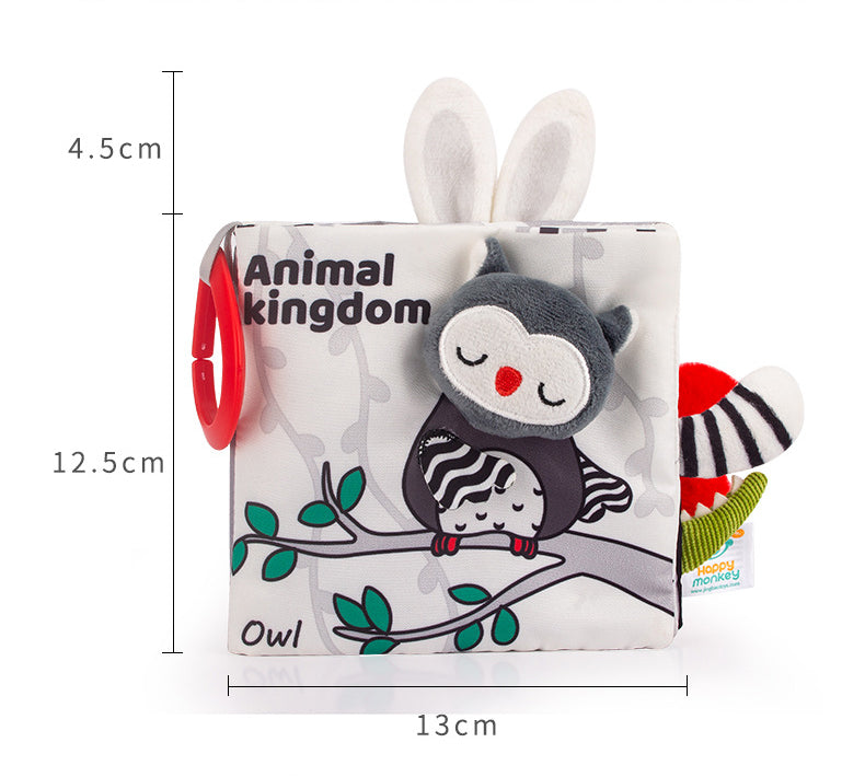 Dimensions of baby black and white fabric book