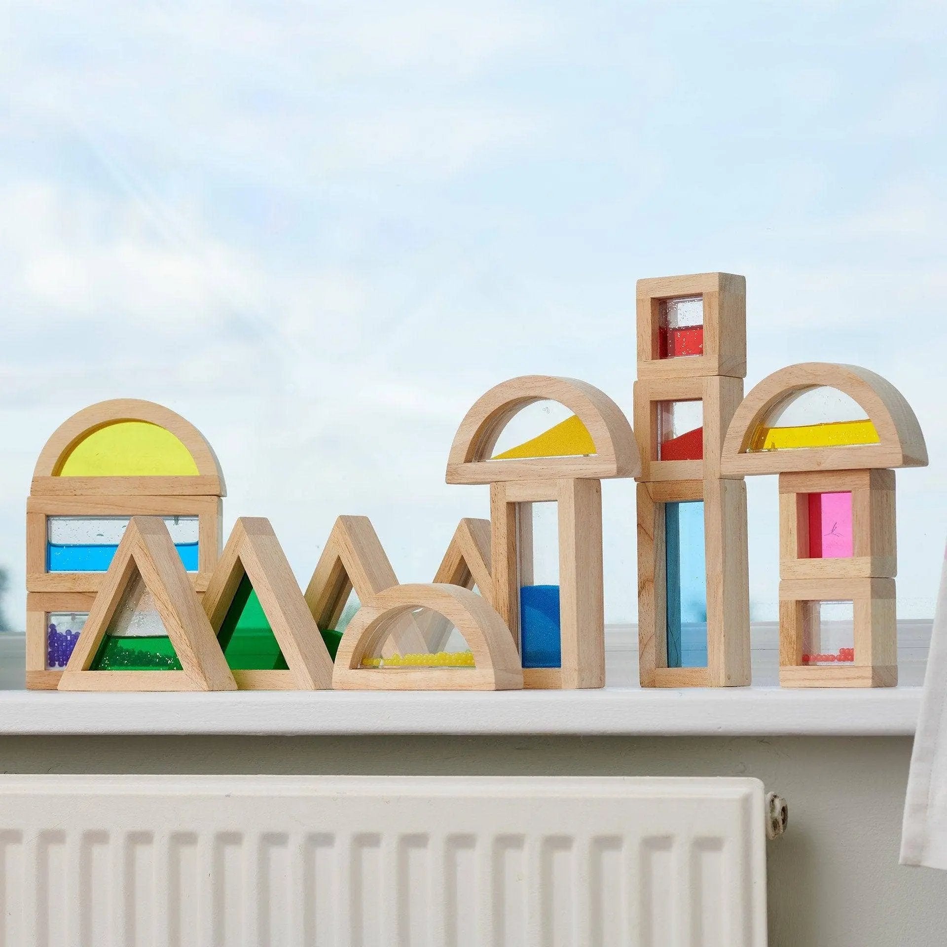 Sensory Blocks - Building Blocks - Montessori - Wooden toys - For The Baby