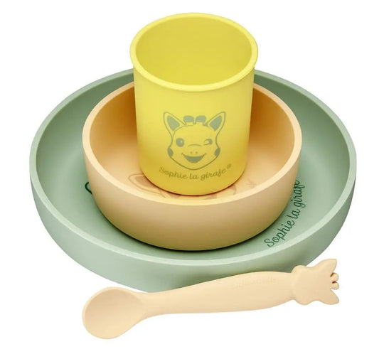 Unbreakable silicone meal set for babies