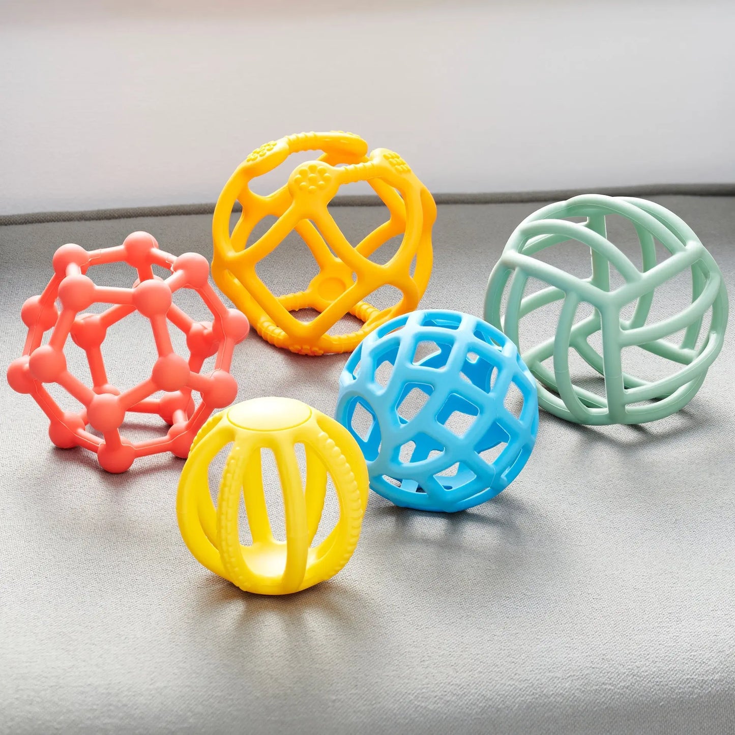 SiliSoft® Flexi Balls (Rainbow) | For The Baby