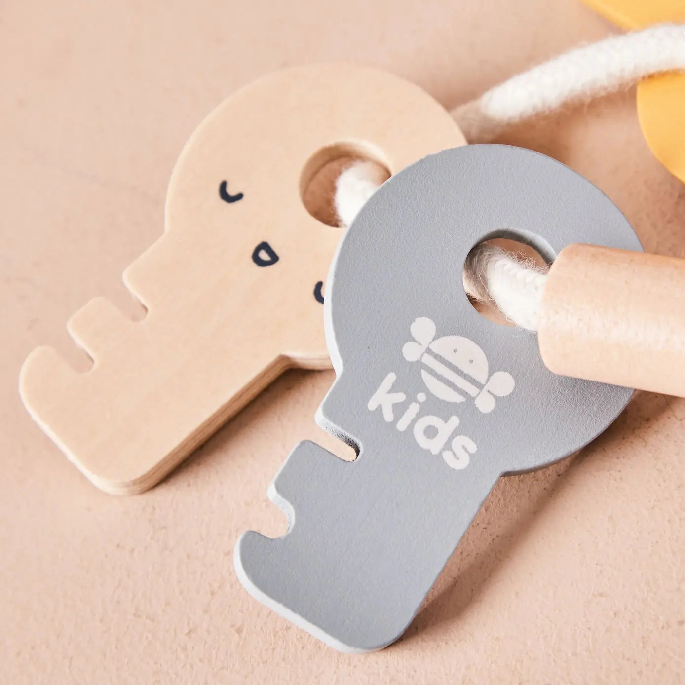 Wooden toy key set