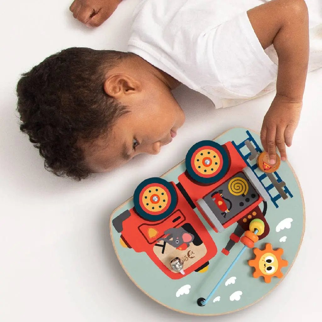Fire Engine Busy Board - For The Baby