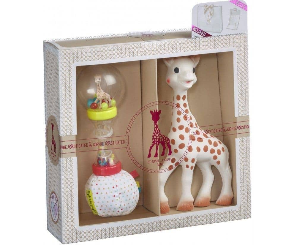Sophie la Girafe Gift Set with Maracas in Packaging