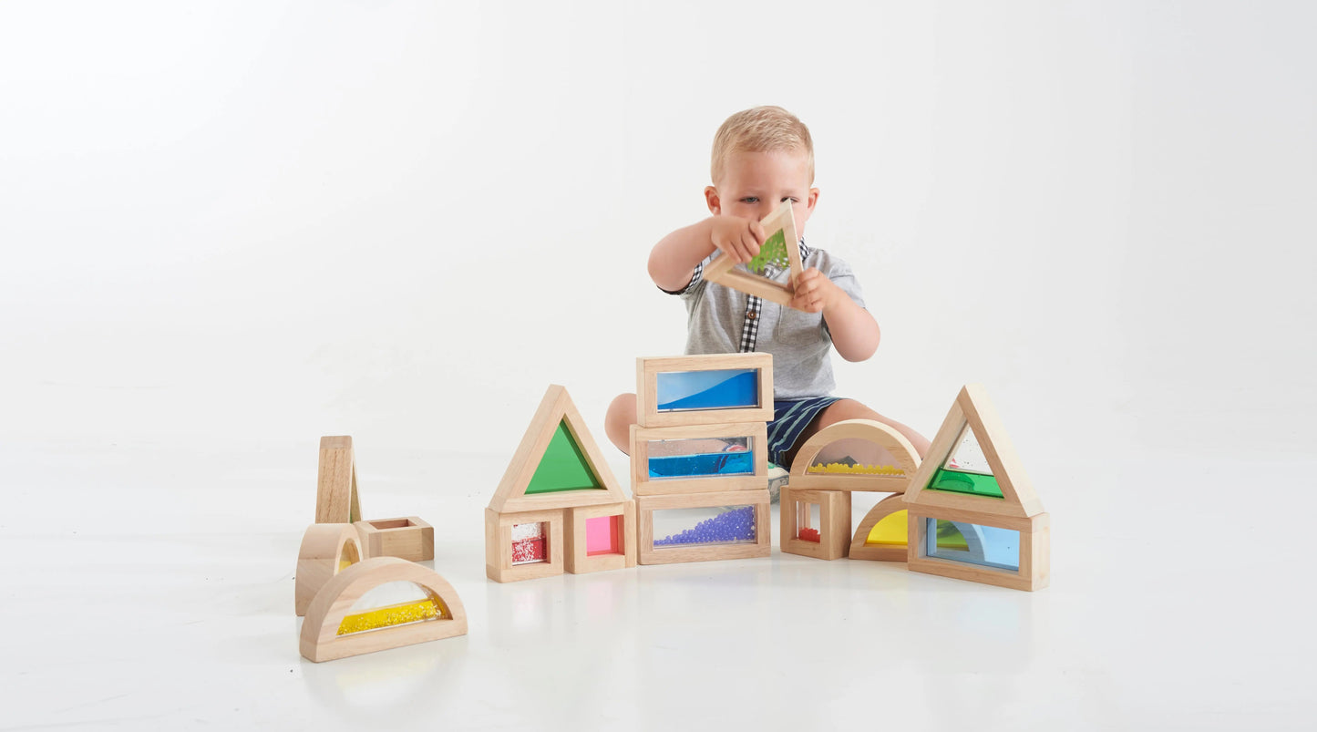 Sensory Blocks - Building Blocks - Montessori - Wooden toys - For The Baby