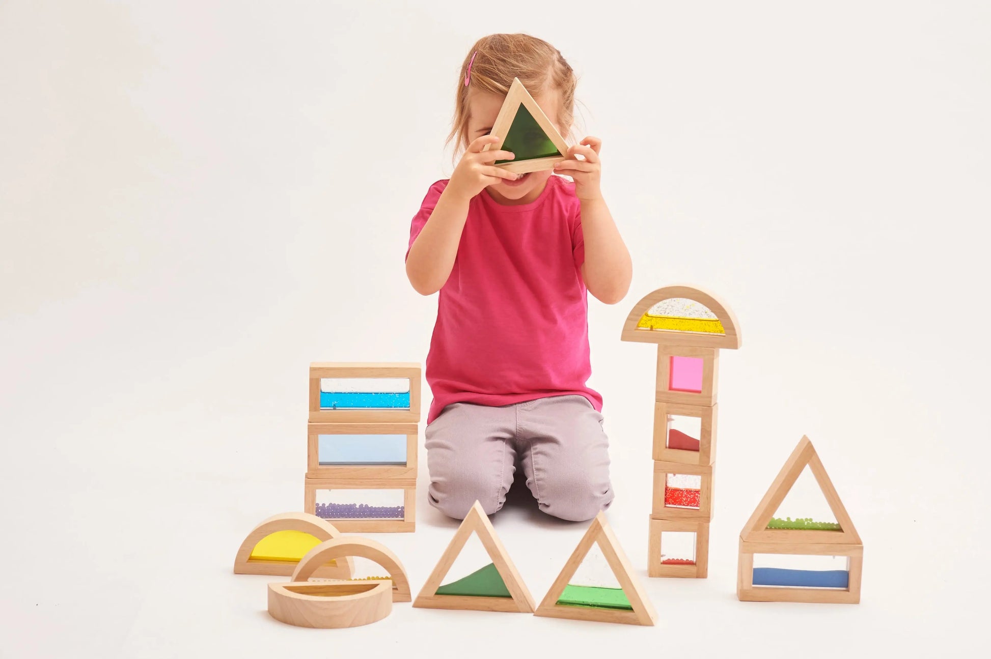 Sensory Blocks - Building Blocks - Montessori - Wooden toys - For The Baby