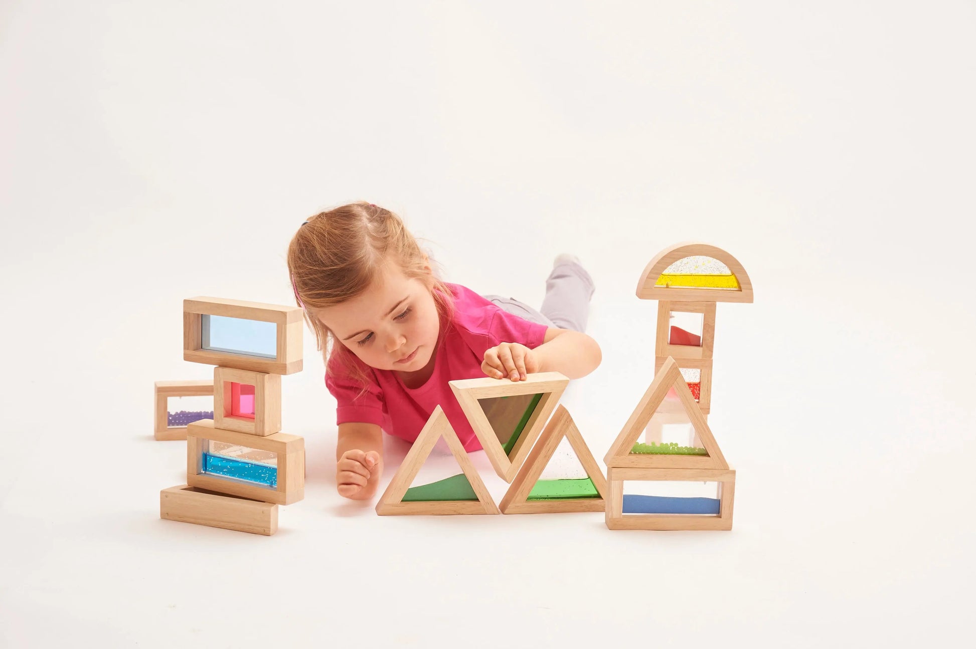Sensory Blocks - Building Blocks - Montessori - Wooden toys - For The Baby
