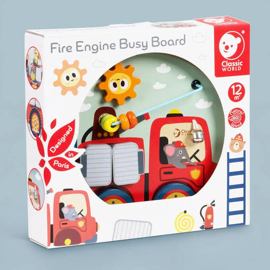 Fire Engine Busy Board - For The Baby