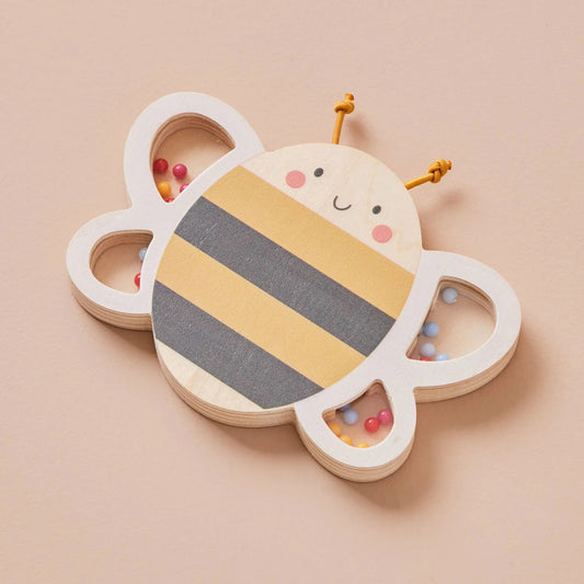 Wooden Bee Rattle - For The Baby