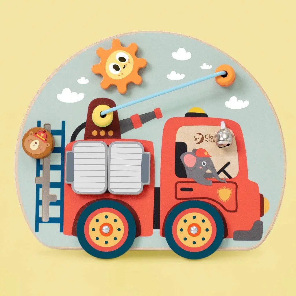 Fire Engine Busy Board - For The Baby