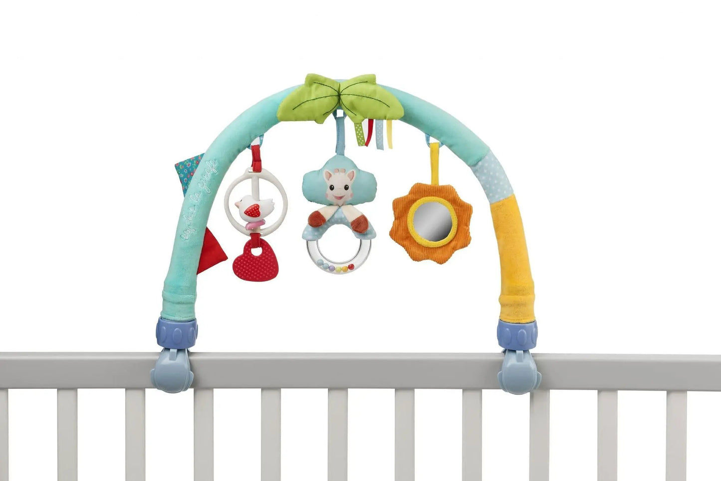 Entertain baby on the go with the Sophie la Girafe Activity Arch