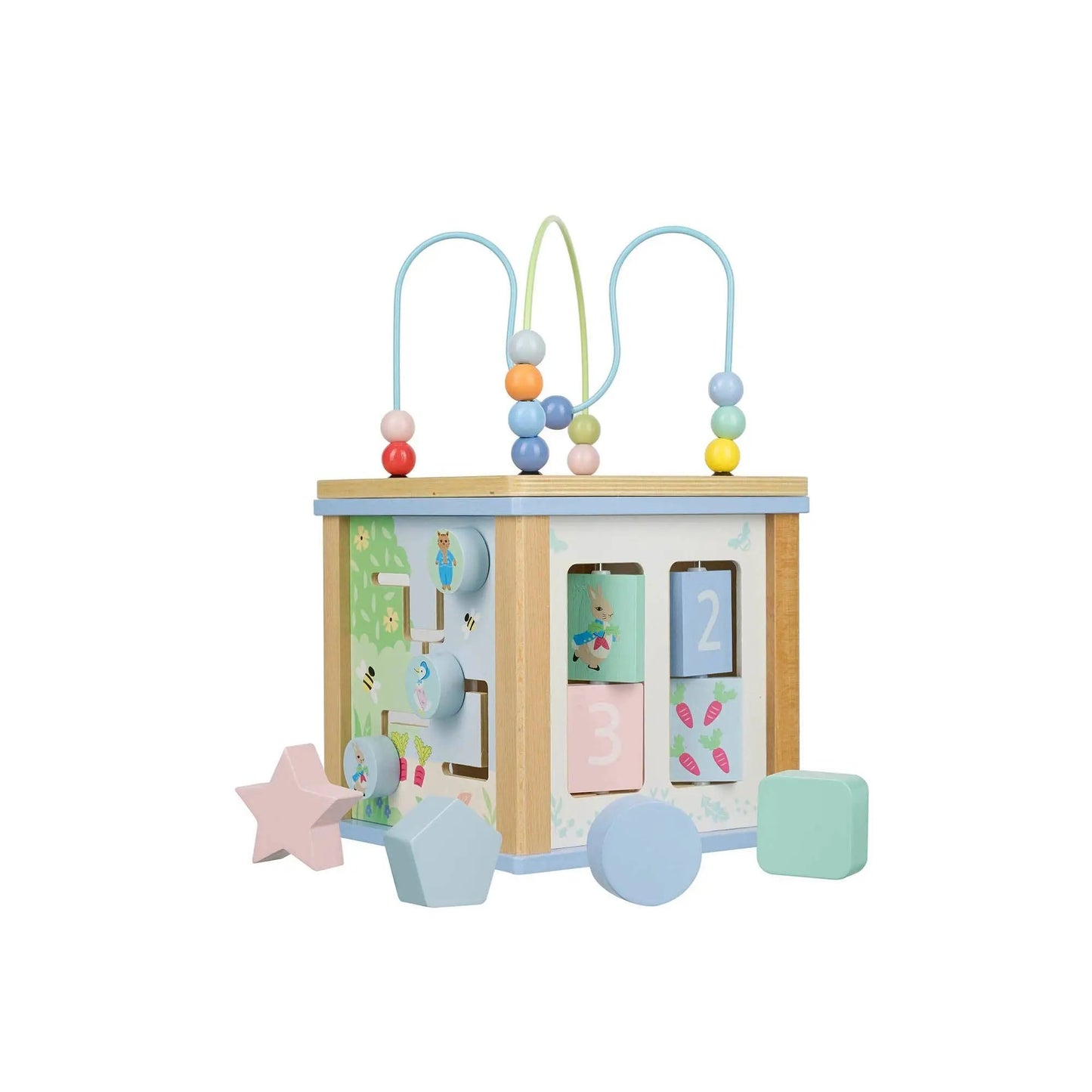 Peter Rabbit Wooden Activity Cube - For The Baby