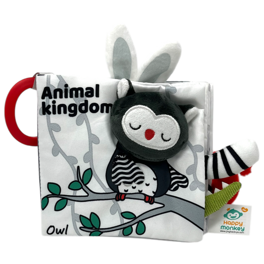 Animal baby fabric book