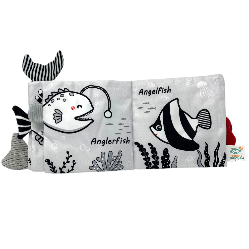 Baby fabric sea animals book