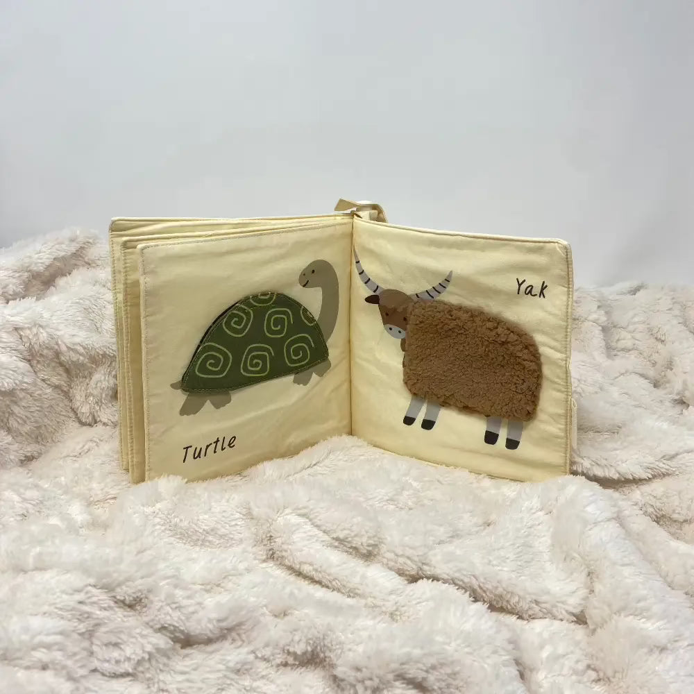 baby fabric animals book