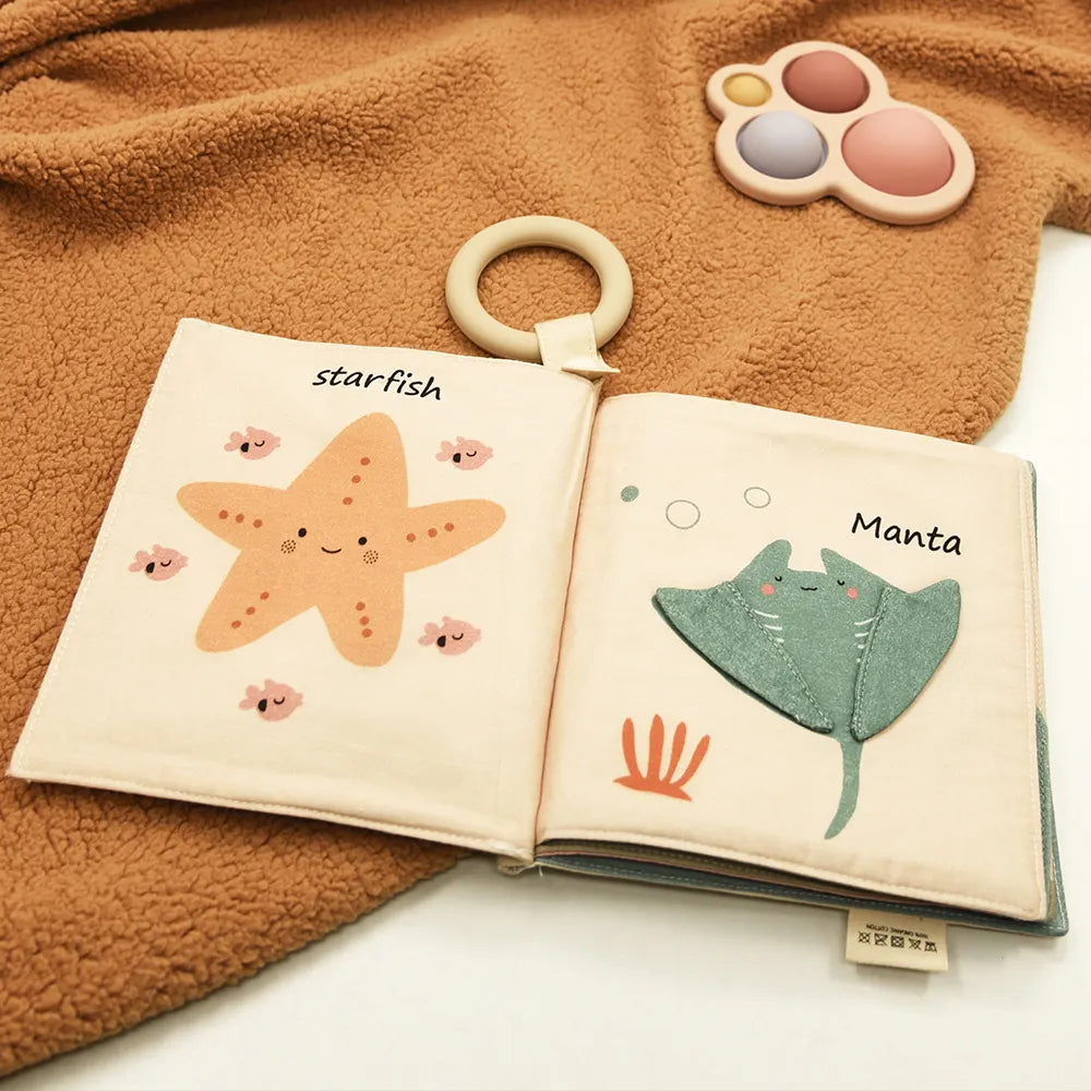 Ocean Fabric baby book
