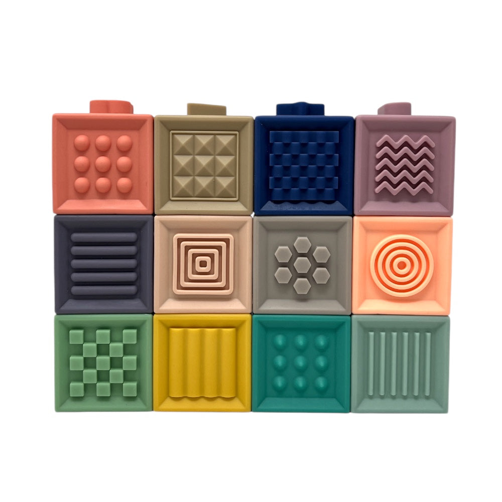 Silicone baby building blocks