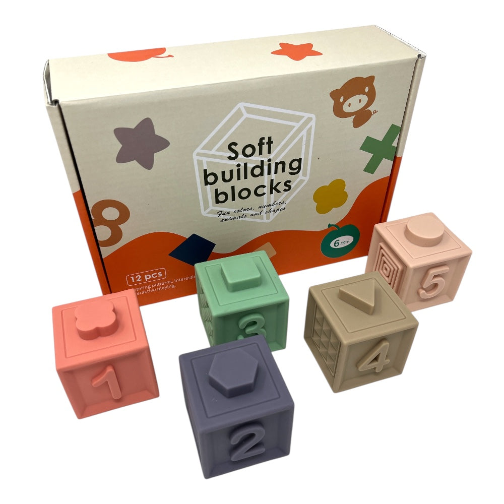 silicone building blocks with numbers