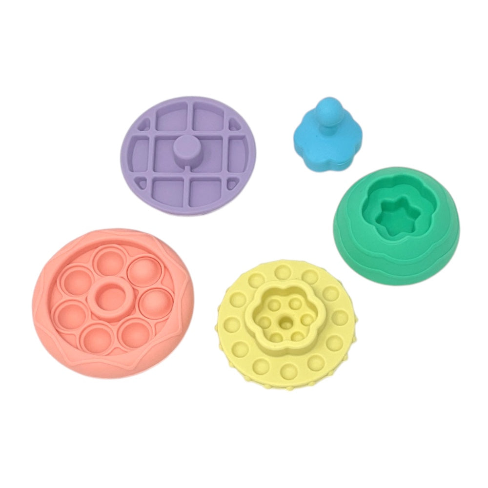 Silicone Flying Saucer Stacking Toy - a fun and educational toy.