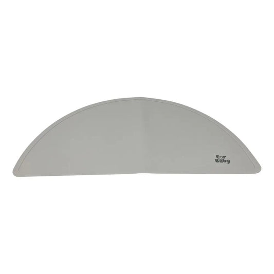 Lightweight and rollable silicone placemat, perfect for travel and on-the-go dining.