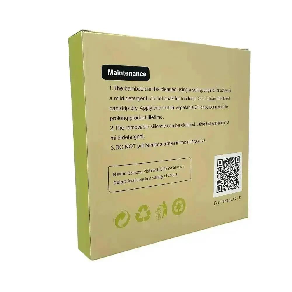 Rear of baby suction plate presentation box