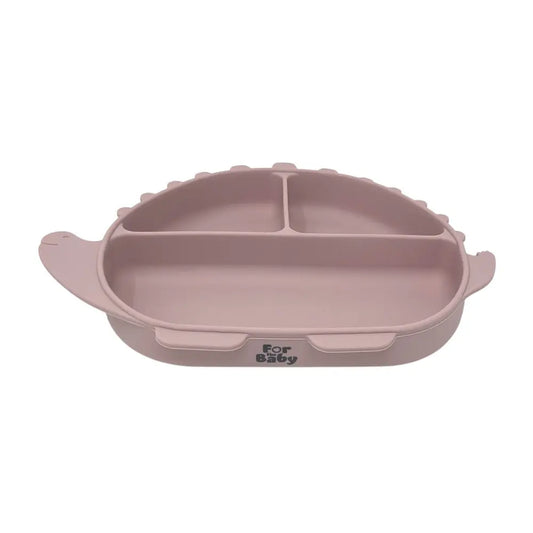 Pink silicone dinosaur plate