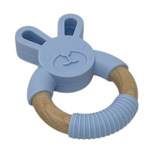 Blue bunny teether