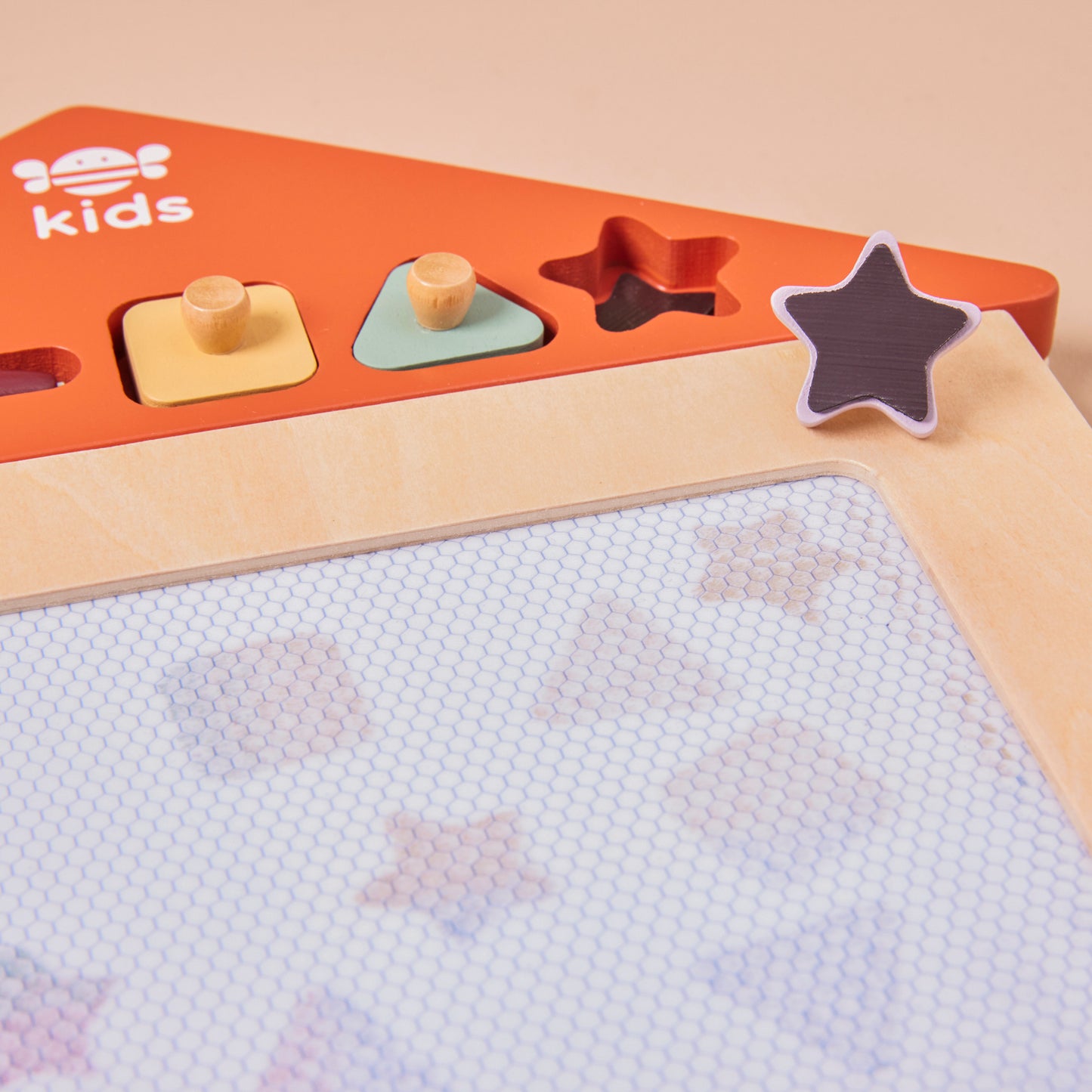 Wooden Kids magnetic drawing board