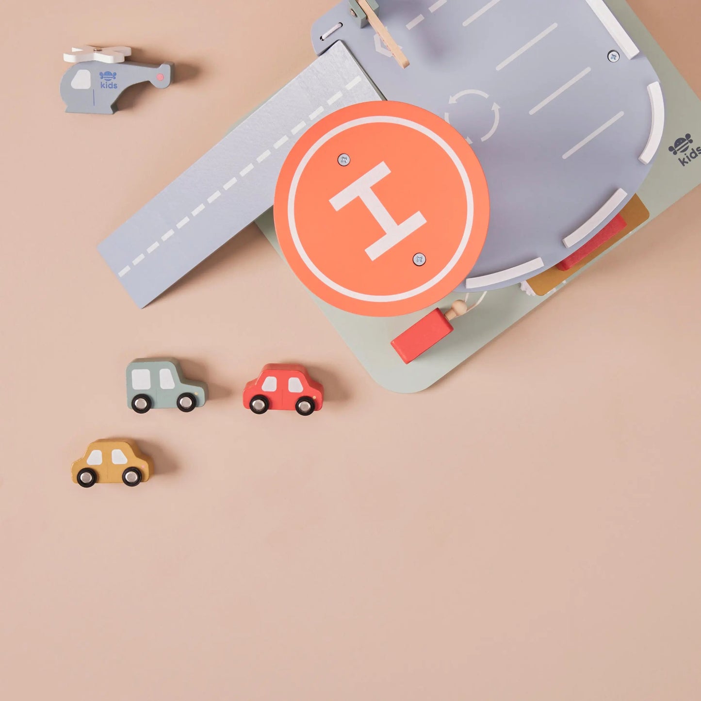 Wooden Car Garage Toy Playset Just Bee Kids