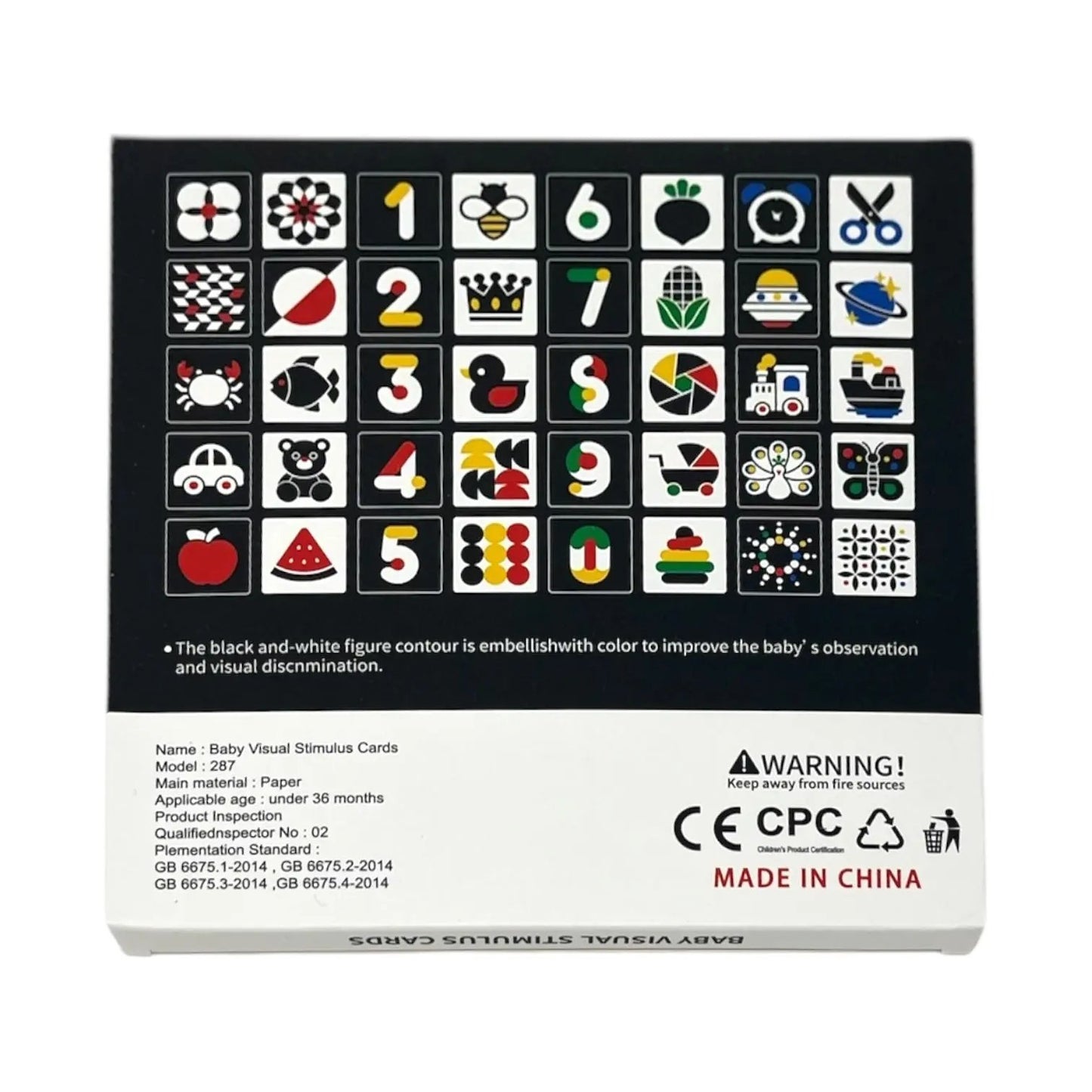 Visual Flash cards for 3-6 months
