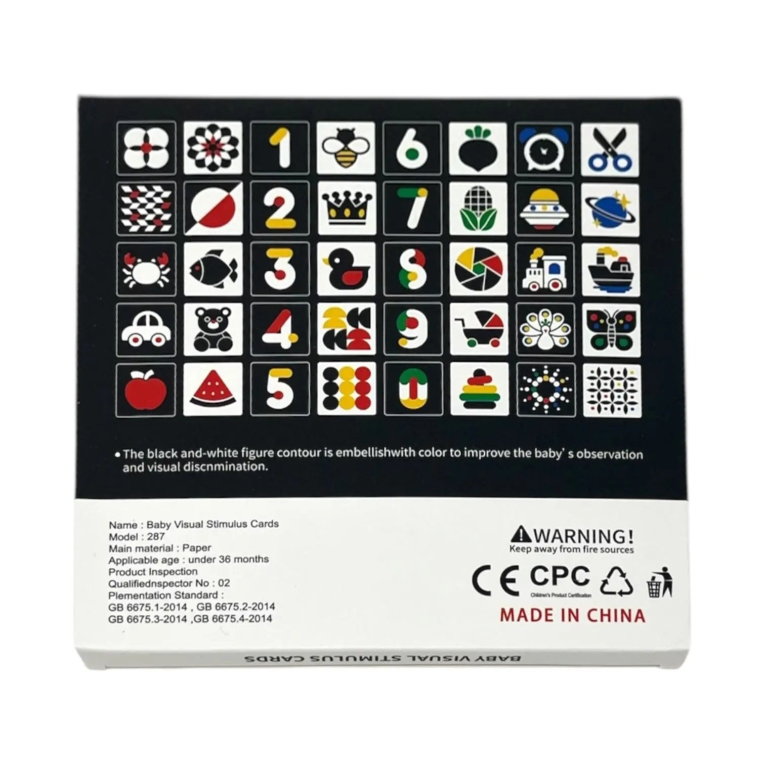 Visual Flash cards for 3-6 months