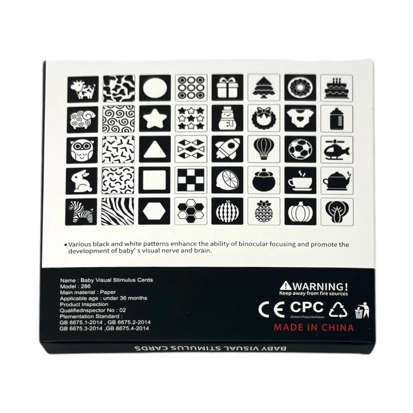 Visual flash cards 1-3 months