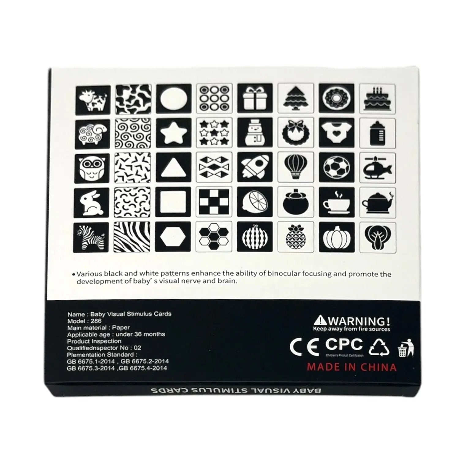 Visual flash cards 1-3 months