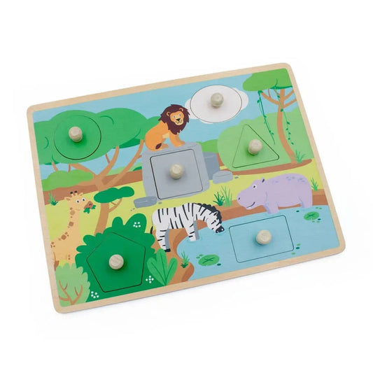 Safari Peek a Boo Peg Puzzle | For The Baby