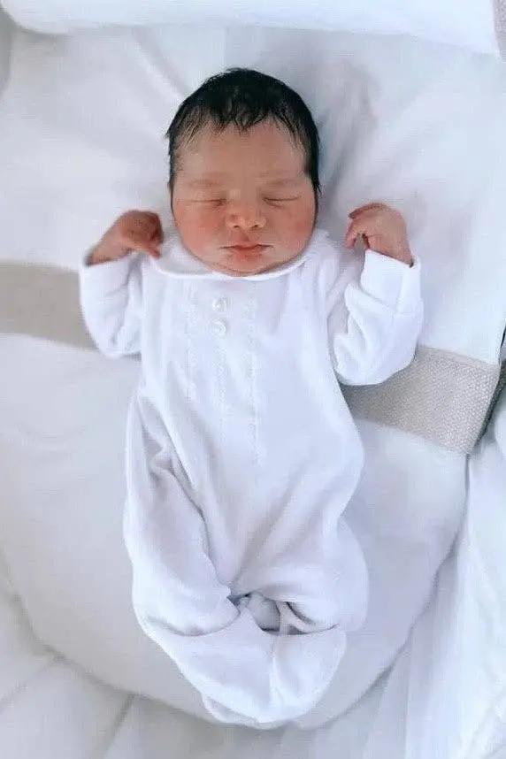 Classic Sleepsuit  White - For The Baby