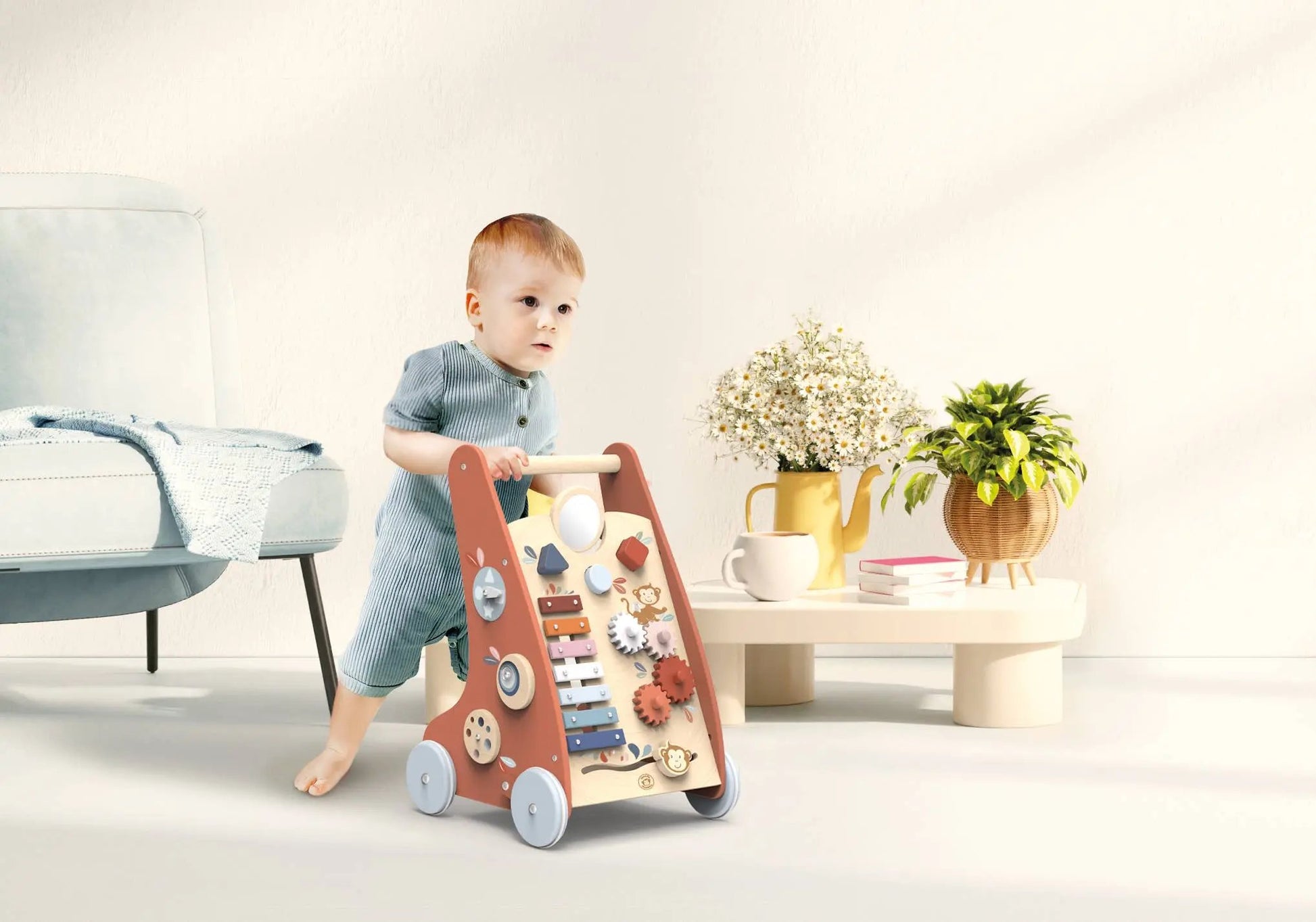 Wooden Multi Activity Walker - For The Baby