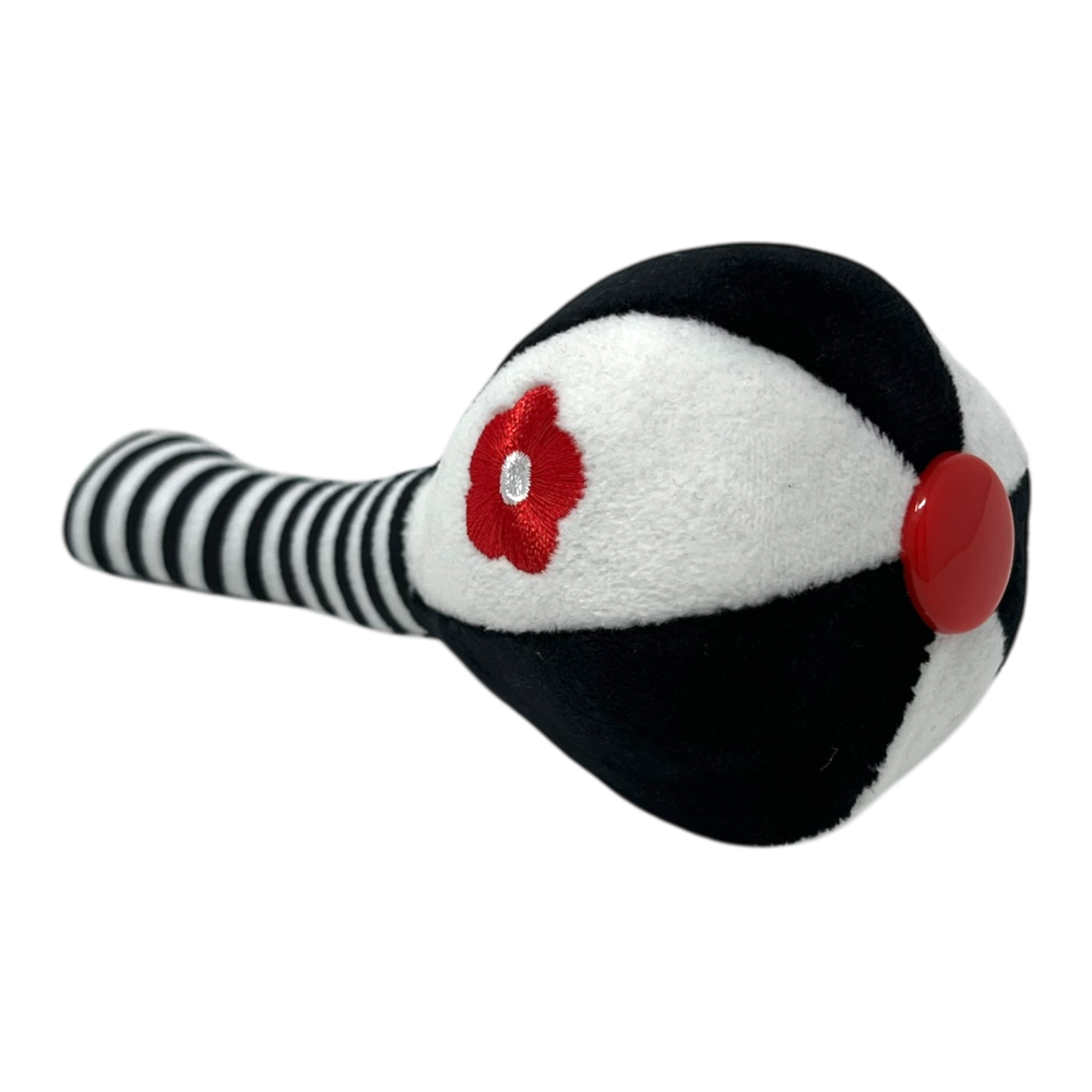 baby black and white rattle