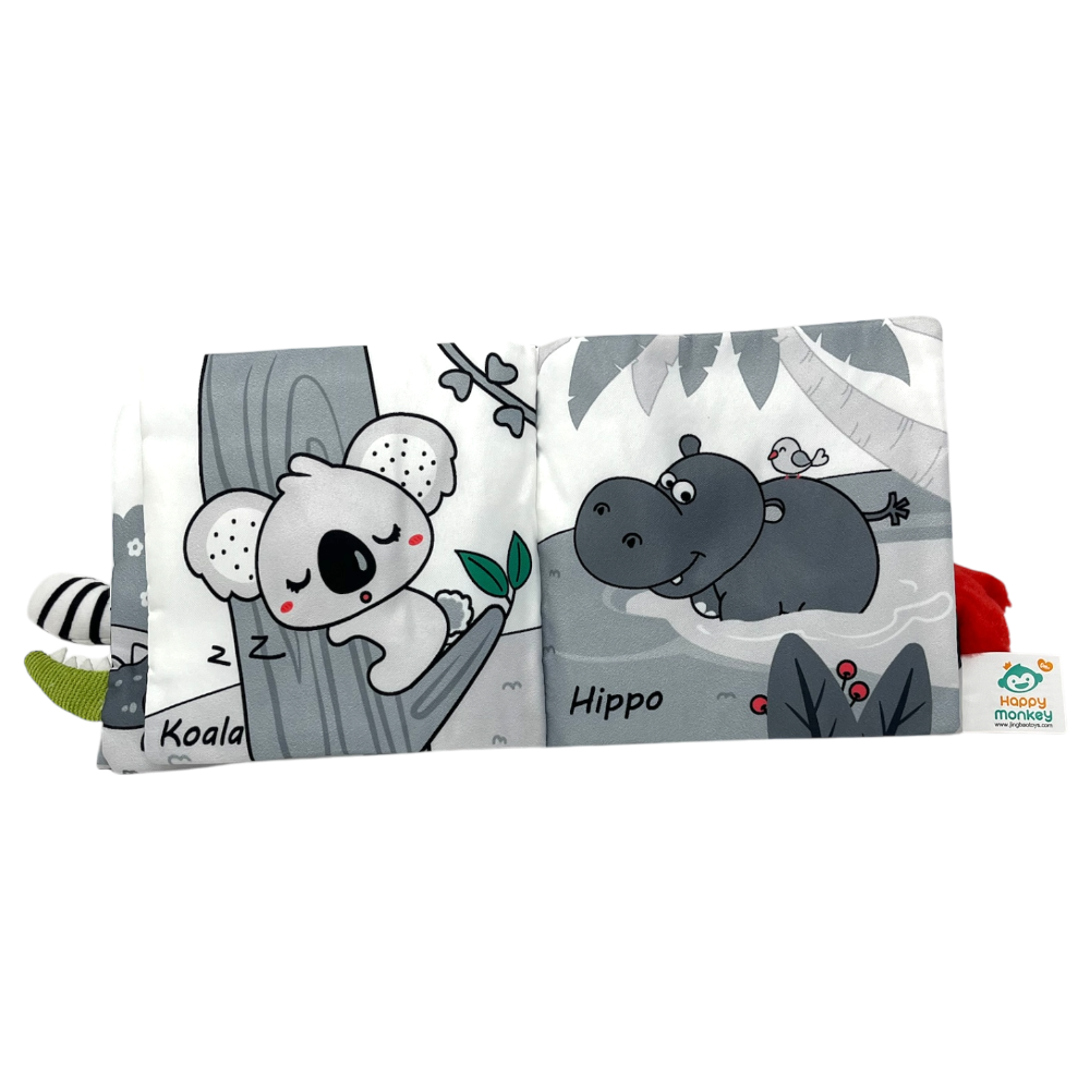 baby fabric book with animals