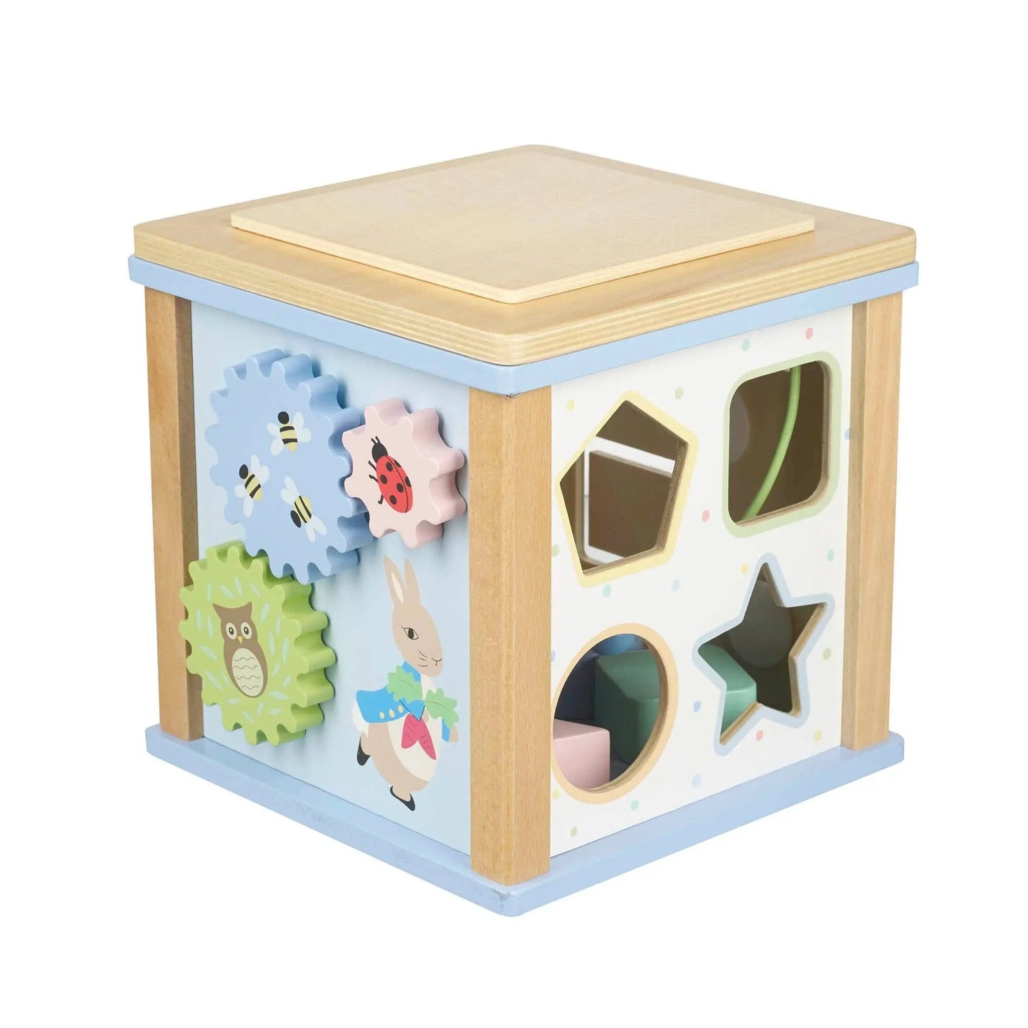 Peter Rabbit Wooden Activity Cube - For The Baby