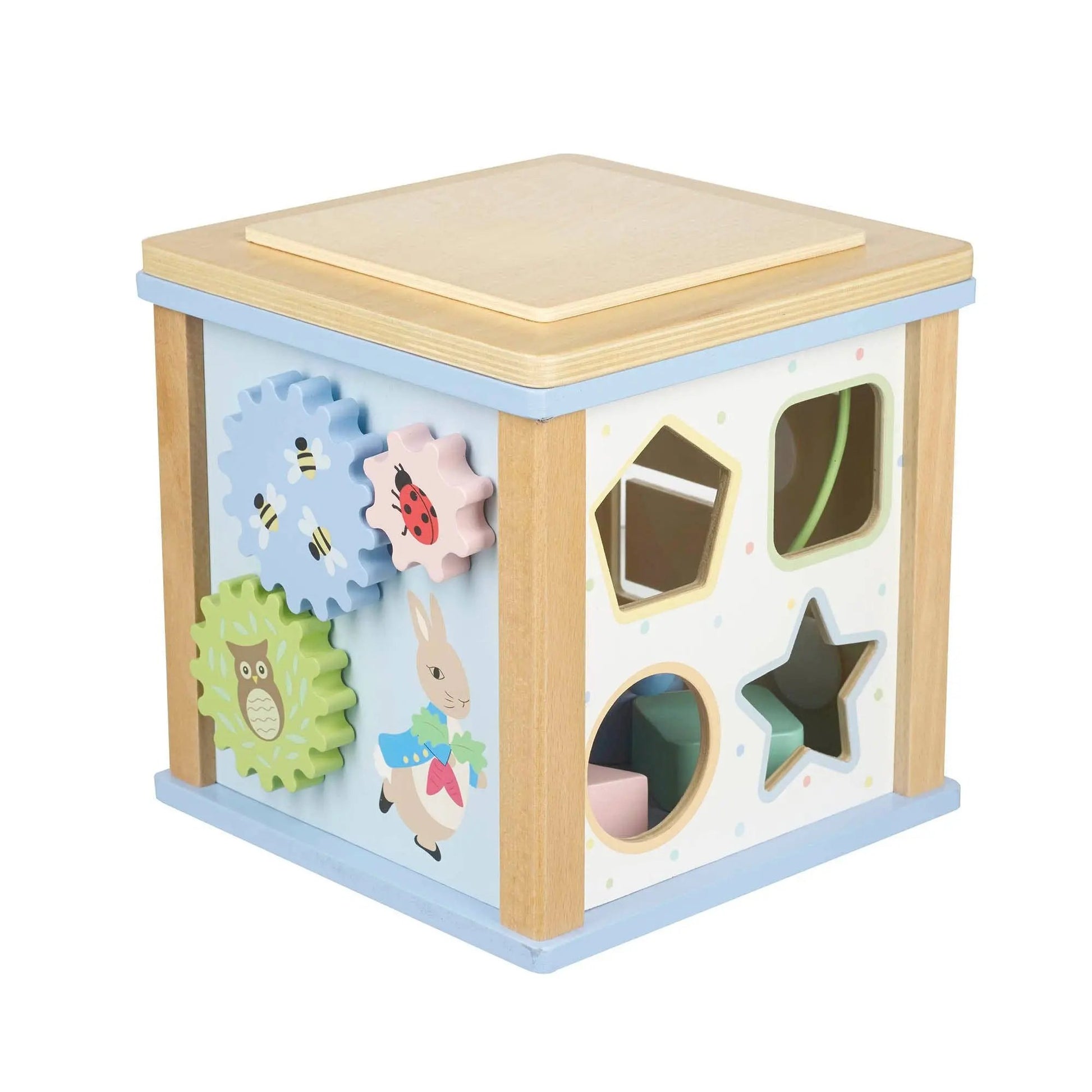 Peter Rabbit Wooden Activity Cube - For The Baby