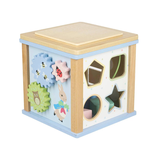 Peter Rabbit Wooden Activity Cube - For The Baby