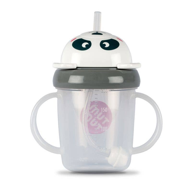 Tum Tum Pip Panda Tippy Up Cup Black and White - For The Baby