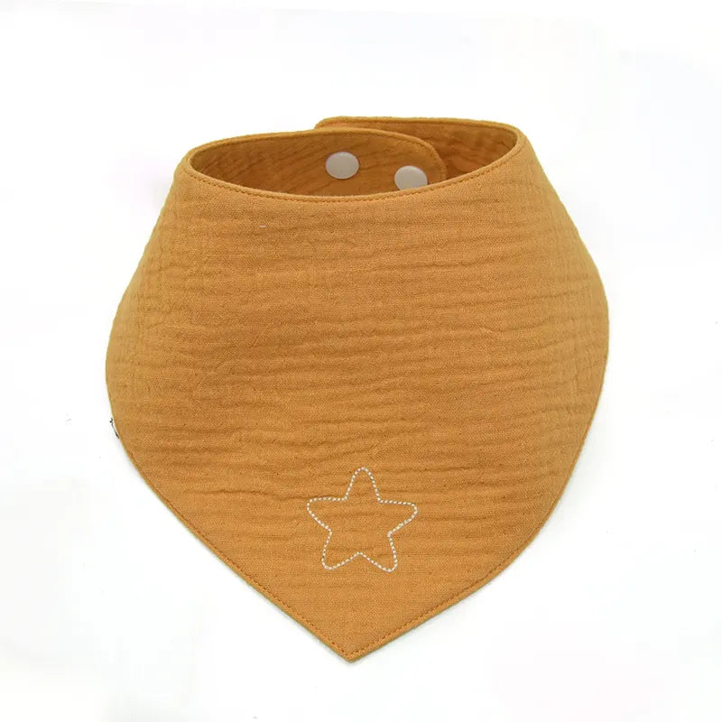 3-Pack of Organic Muslin Bandana Bibs