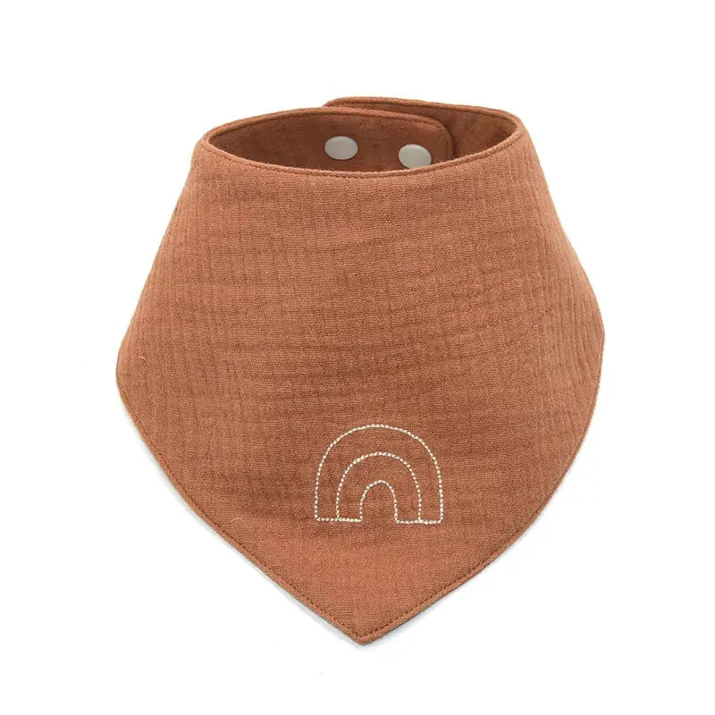Soft and absorbent organic cotton muslin bib