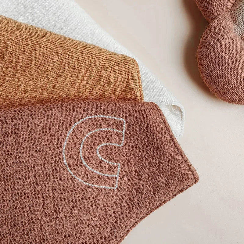 Muslin bandana bibs