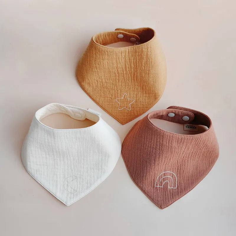 Organic Muslin Bandana Bib