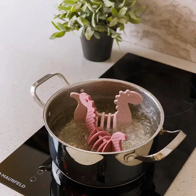 6-piece Silicone Dinosaur Stacking Toy