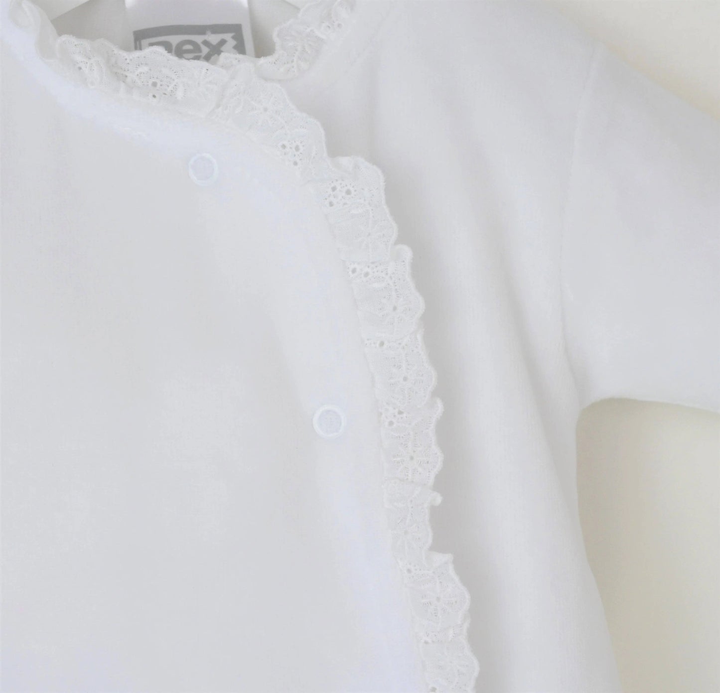 PEX Baby White Velour Sleepsuit | For The Baby