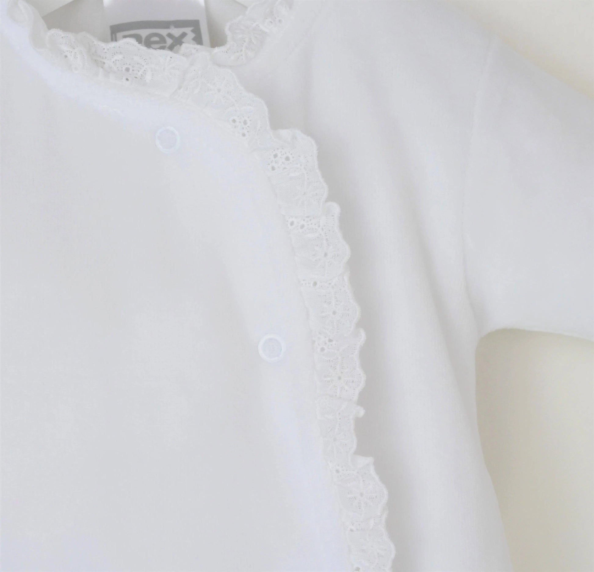 PEX Baby White Velour Sleepsuit | For The Baby
